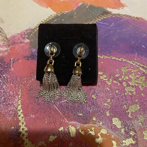 🛍Lauren By RALF LAUREN Chain Silver Fashion Earrings - Picture 4 of 6